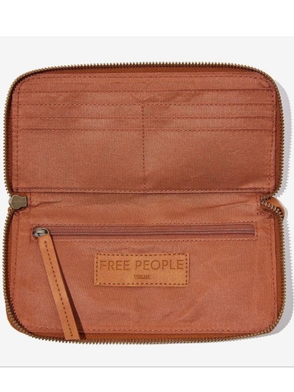 Free People Distressed Vegan Leather Wallet - Picture 8 of 12